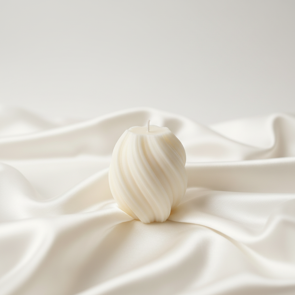 Spiral Candle - Off White